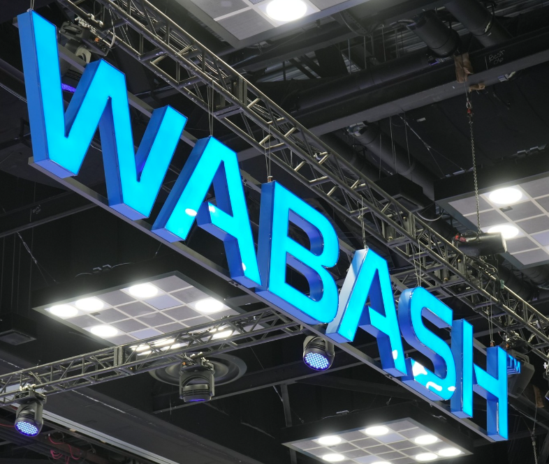 Wabash Tradeshow Banner in blue